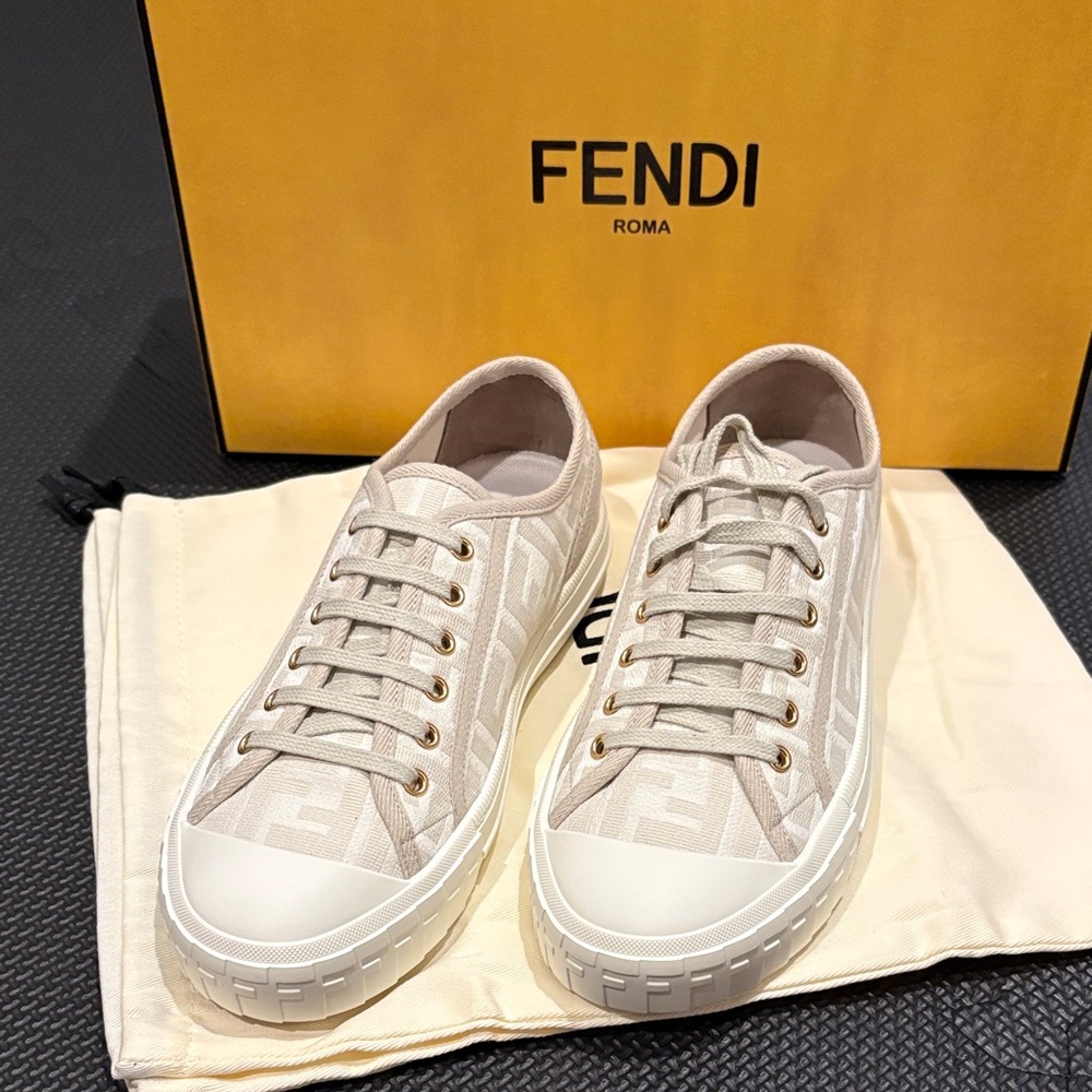 Fendi Beige Women's Sneakers